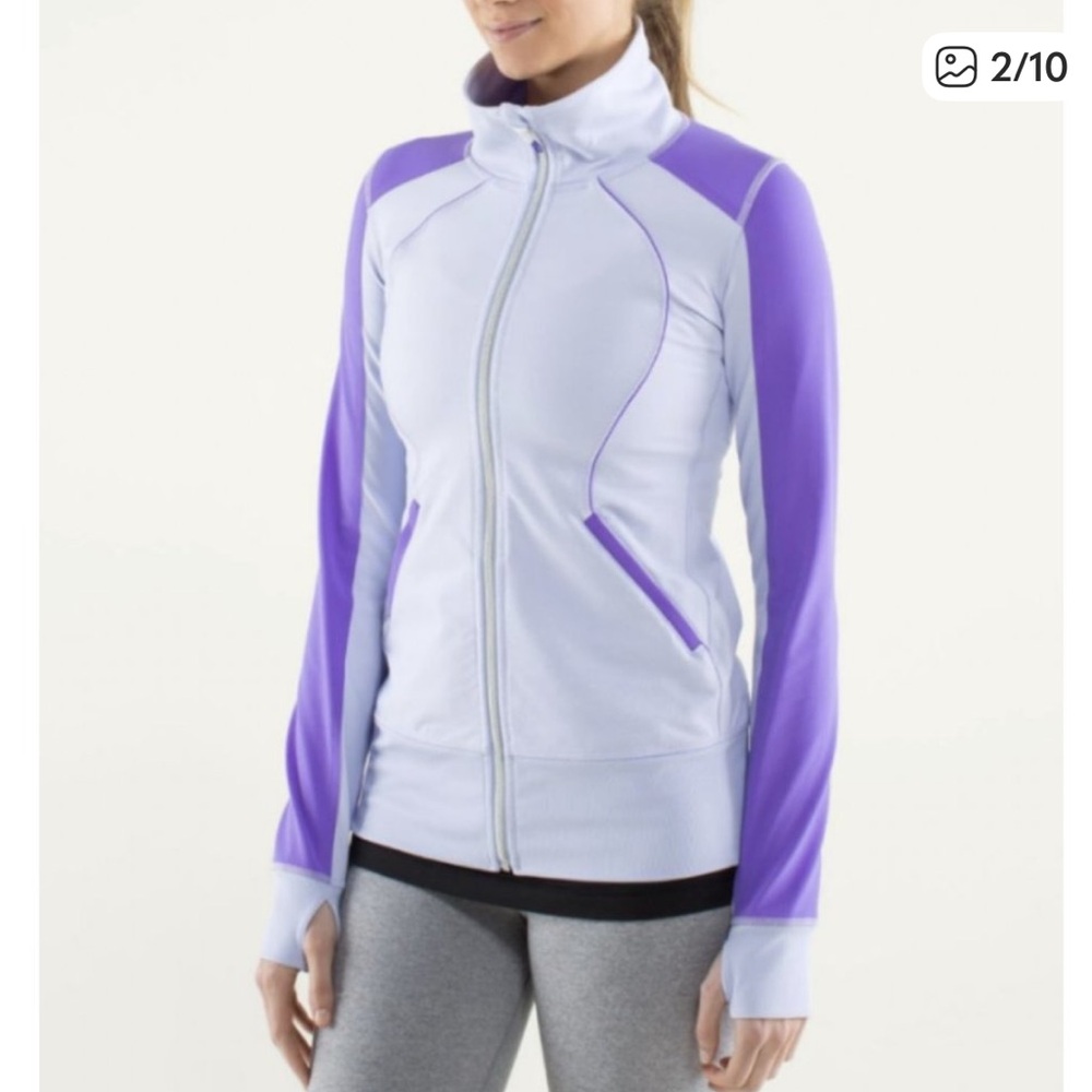 Lululemon Contempo Power Purple & Cool Breeze Zip-Up Jacket